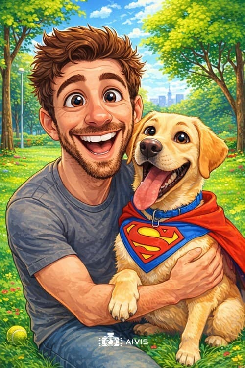 Exemplu caricatură cu animal 1